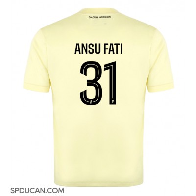 Muški Nogometni Dres AS Monaco Ansu Fati #31 Rezervni 2025-26 Kratak Rukav Muški Nogometni Dres AS Monaco Ansu Fati #31 Rezervni 2025-26 Kratak Rukav